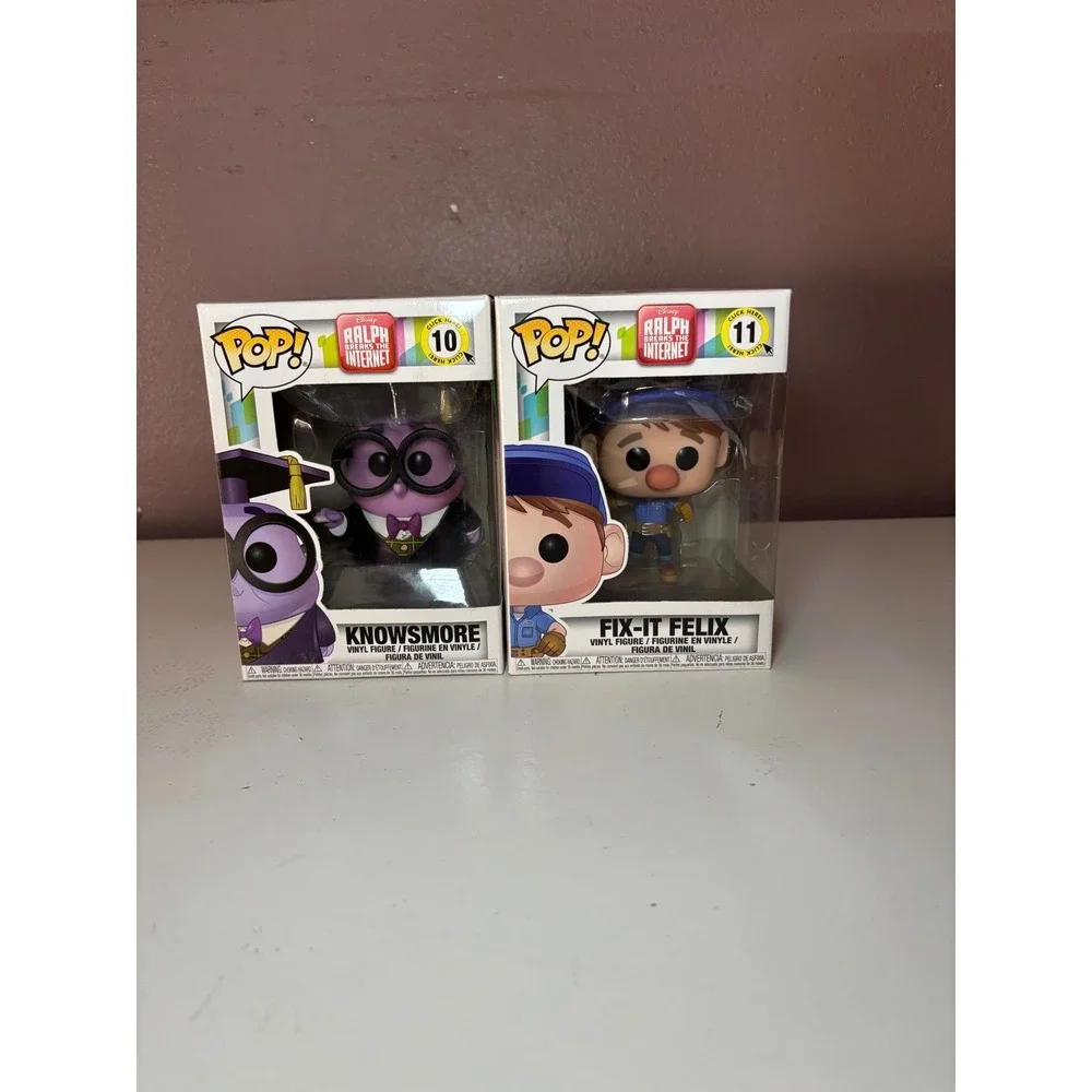 Funko Pop Disney Ralph Breaks the Internet Knowsmore 10 Fix-It Felix 11 Lot of 2